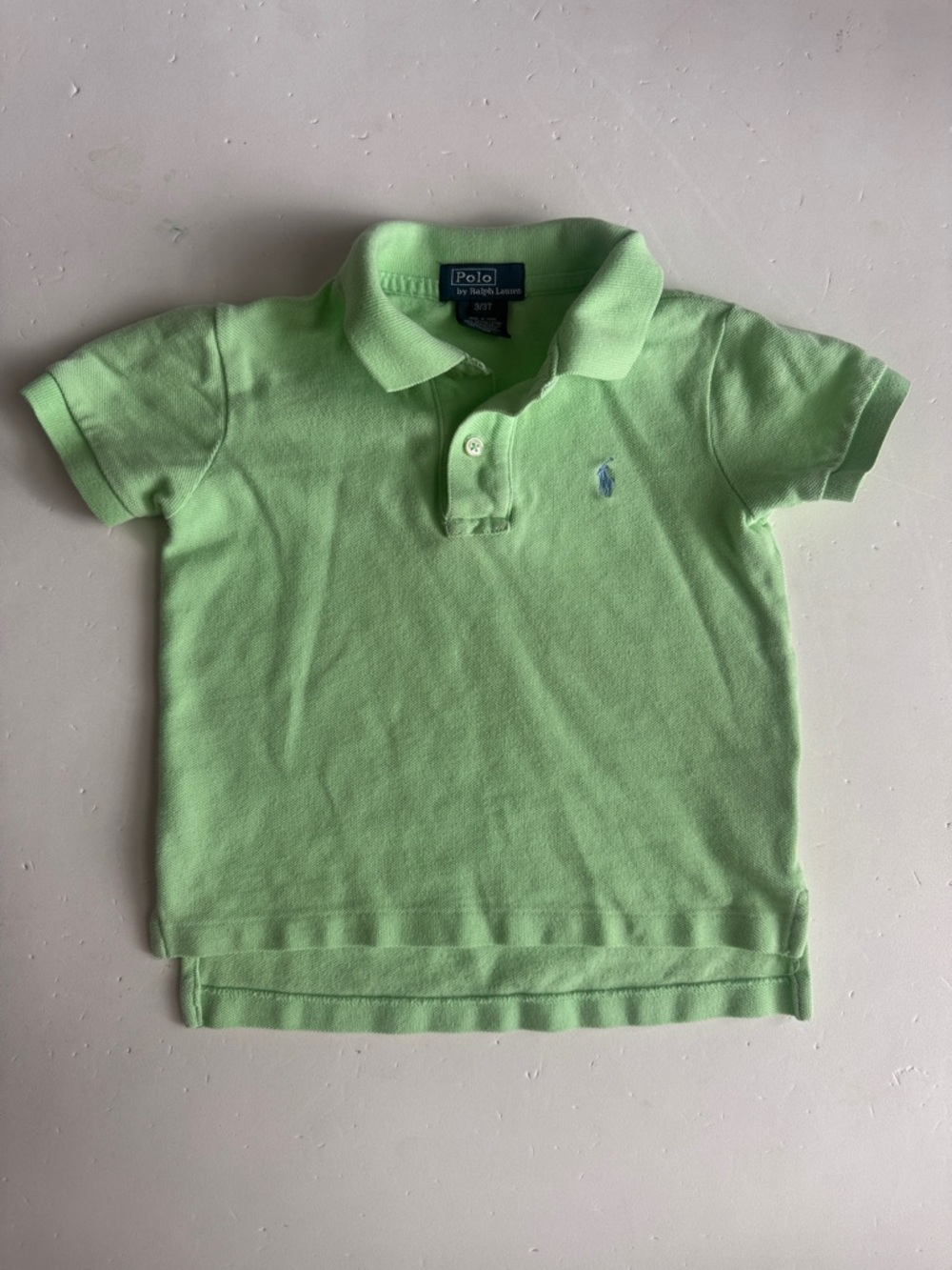 Polo by Ralph Lauren Kids Pastel Green Short Sleeve Polo 3T